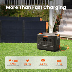 Jackery HomePower 3000 Solar Generator with SolarSaga 500X Solar Panel