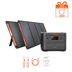 Jackery HomePower 3000 3072Wh Solar Generator with 2x SolarSaga 200W Solar Panel