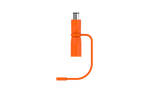 Jackery Orange Fireproof Abrasion-Resistant DC8020 to DC7909 PVC Adapter
