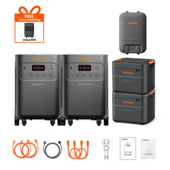 Jackery Explorer 5000 Plus 20kWh Whole-Home Backup Kit with Smart Transfer Switch + 2x Battery Pack
