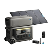 Anker SOLIX F3000 Portable Power Station + BP3000 Expansion Battery + 400w Portable Solar Panel + Power Saver Kits