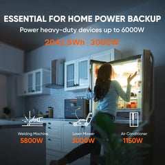 Jackery Explorer 2000 Plus Solar Generator with 2x Battery Pack + 2x 200W Solar Panel