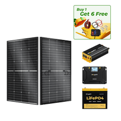 BougeRV 12V 200 Watt Rigid Solar System Kit