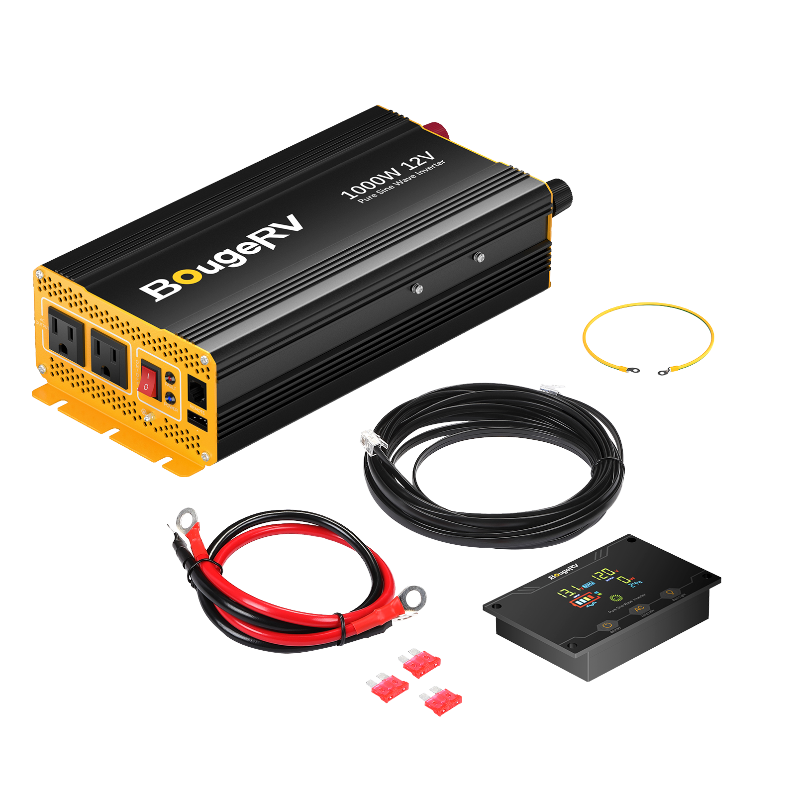 BougeRV 12V 200 Watt Rigid Solar System Kit