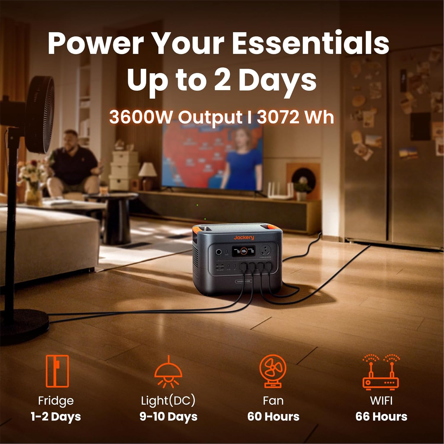 Jackery HomePower 3000 Solar Generator with SolarSaga 500X Solar Panel