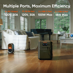Jackery HomePower 3600 Plus Portable Power Station - 3584Wh Capacity | 3600W Output