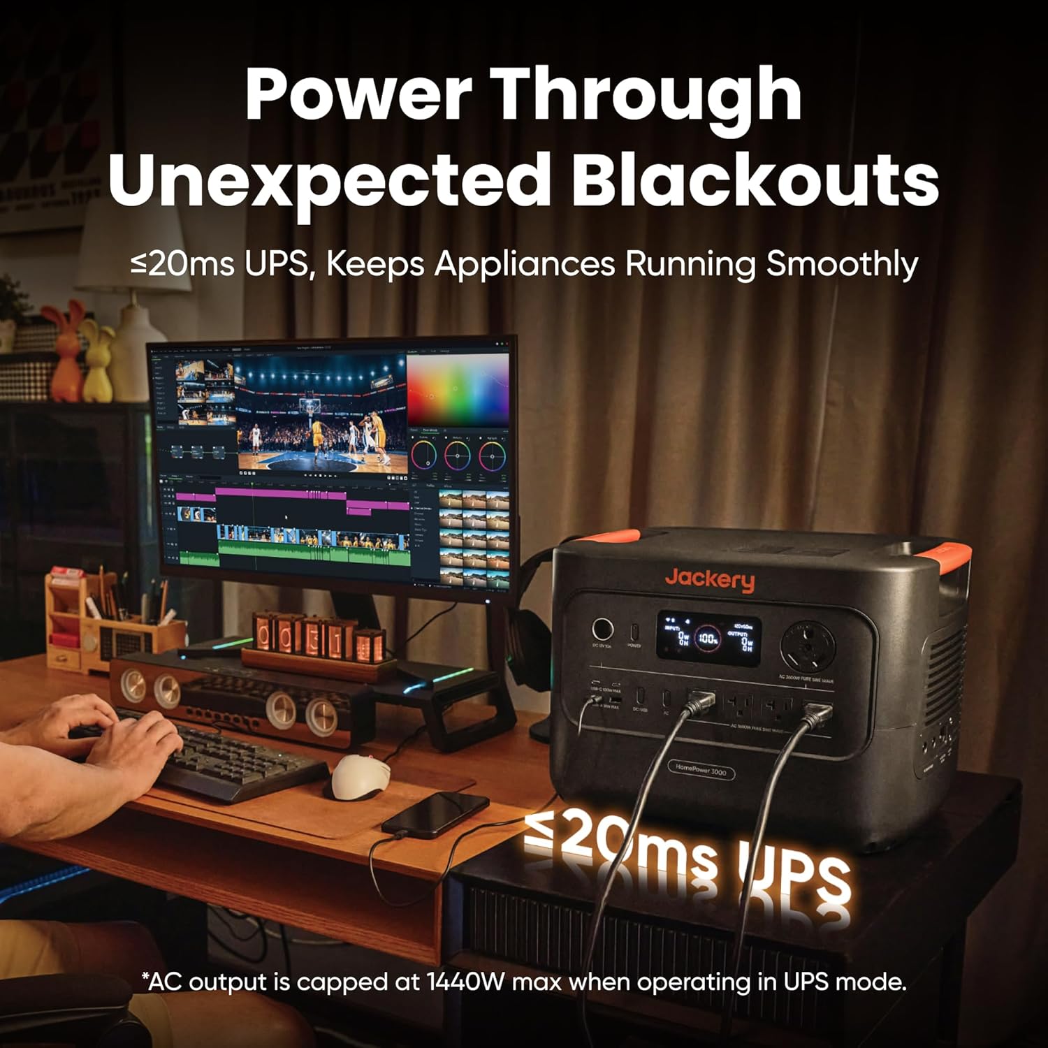 Jackery HomePower 3000 Solar Generator with SolarSaga 500X Solar Panel