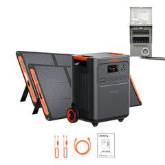 Jackery HomePower 3600 Plus 3584Wh Solar Generator with 2x 200W Solar Panel + Manual Transfer Switch