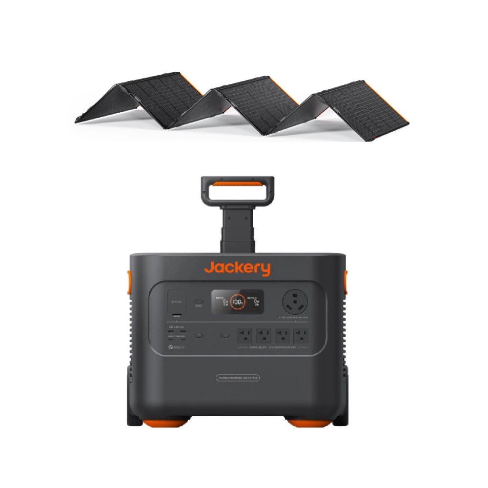 Jackery Explorer 2000 Plus Solar Generator with SolarSaga 500W Solar Panel