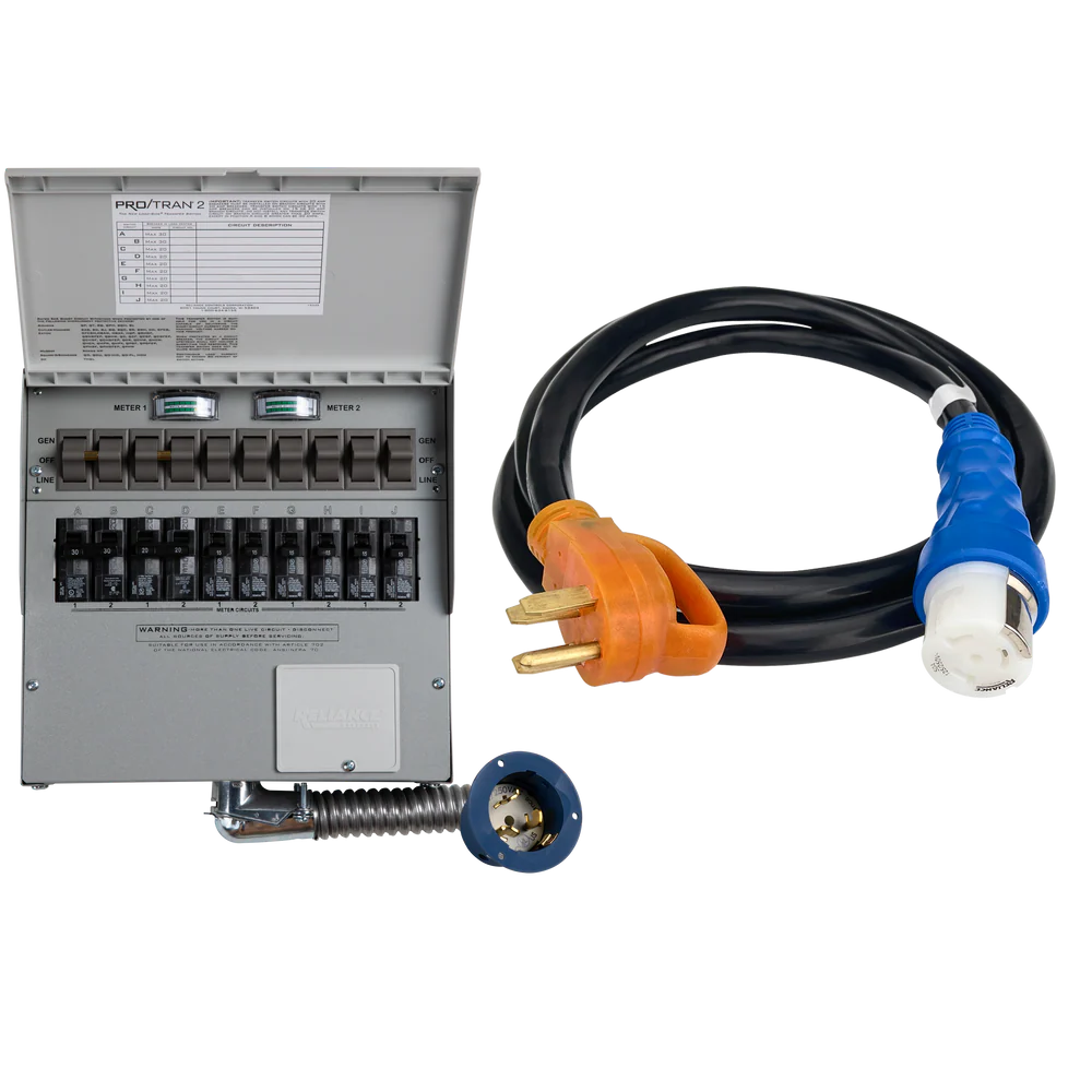Anker SOLIX Home Backup Kit (120V/240V, 50 Amp, 10-Circuit Transfer Switch + Cable, For F3800, 2× F3800 Plus)