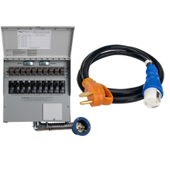 Anker SOLIX Home Backup Kit (120V/240V, 50 Amp, 10-Circuit Transfer Switch + Cable, For F3800, 2× F3800 Plus)