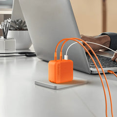 Jackery Orange 102W GaN Dual USB-C Ports Portable Compact Fast Charger