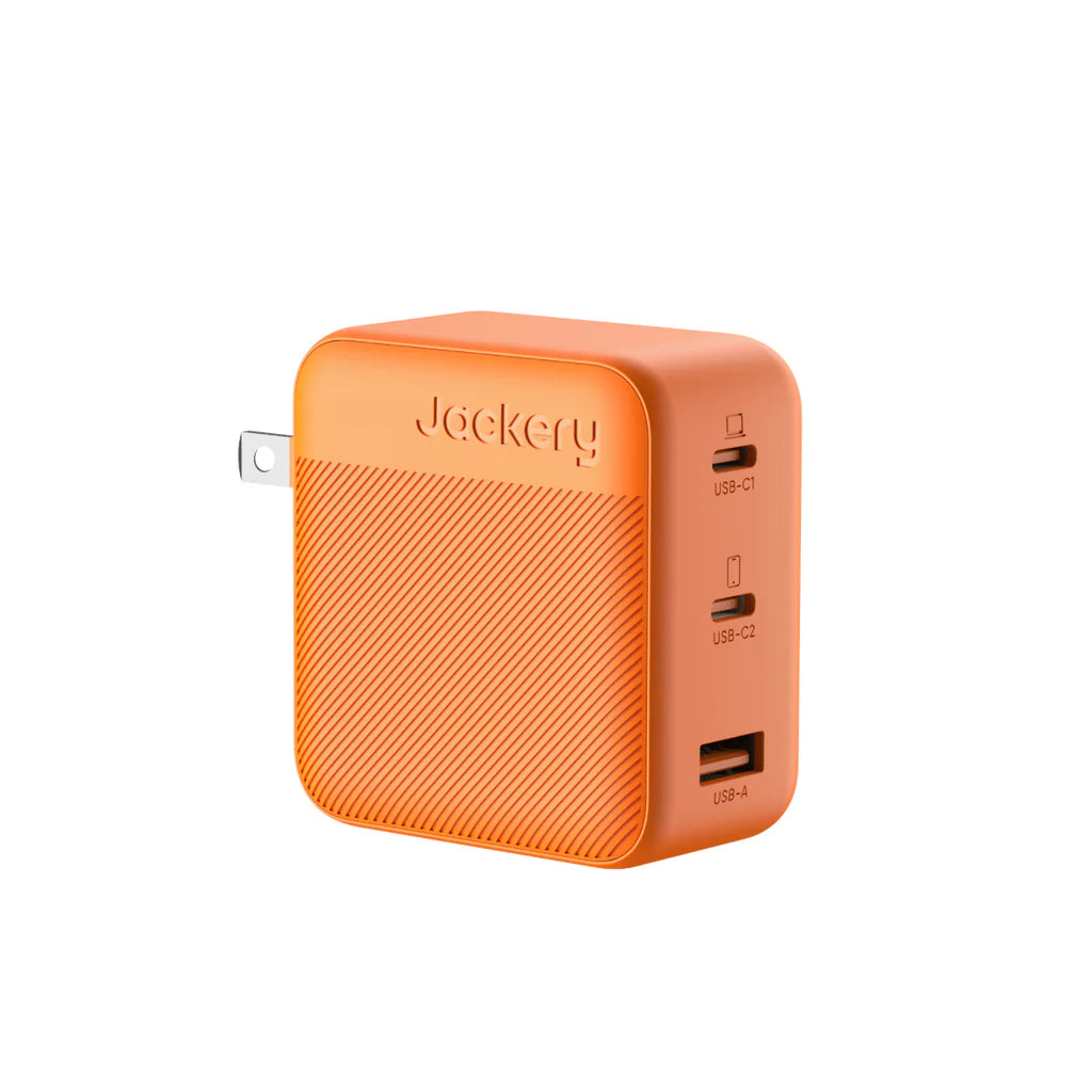 Jackery Orange 102W GaN Dual USB-C Ports Portable Compact Fast Charger