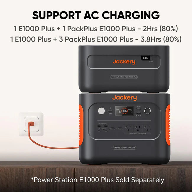 Jackery Battery Pack 1000 Plus | 1264Wh LiFePO4 Expansion Battery for Explorer 1000 Plus