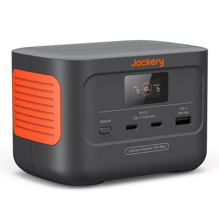 Jackery Explorer 100 Plus Portable Power Station with Mini Carrying Bag - 99Wh Capacity | 128W