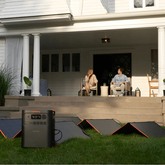 Jackery HomePower 3600 Plus 3584Wh Solar Generator with 2x 200W Solar Panel + Manual Transfer Switch