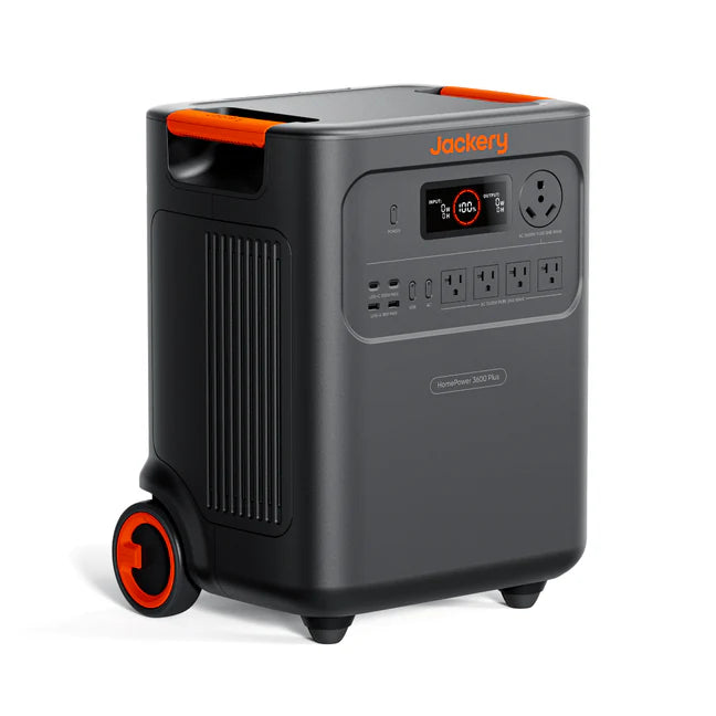 Jackery HomePower 3600 Plus 3584Wh Solar Generator with 2x 200W Solar Panel + Manual Transfer Switch