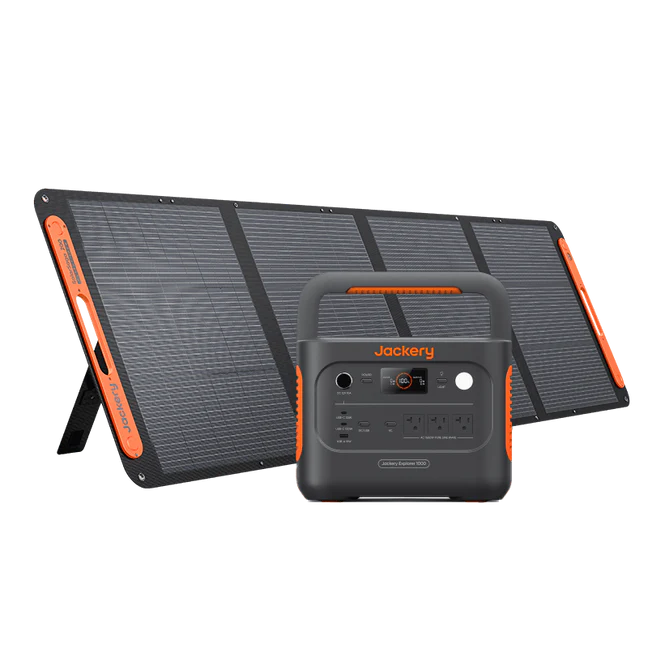 Jackery Solar Generator 1000 V2 – 1*E1000 V2 + 1*200W Solar Panel