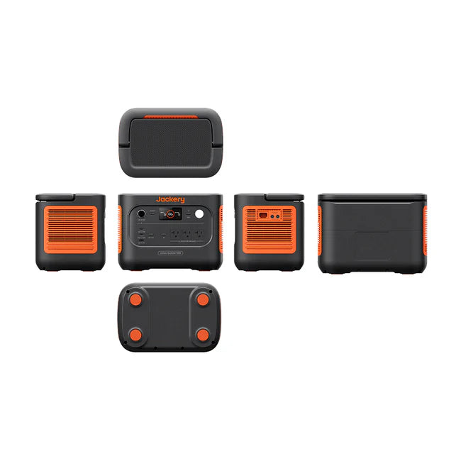 Jackery Explorer 1500 V2 Solar Generator With SolarSaga 100W Air Solar Panel x 2
