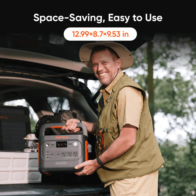Jackery Explorer 1500 V2 Solar Generator With SolarSaga 100W Air Solar Panel x 2
