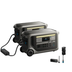Anker SOLIX F3000 Portable Power Station x2 + Double Power Hub + Power Saver Kits