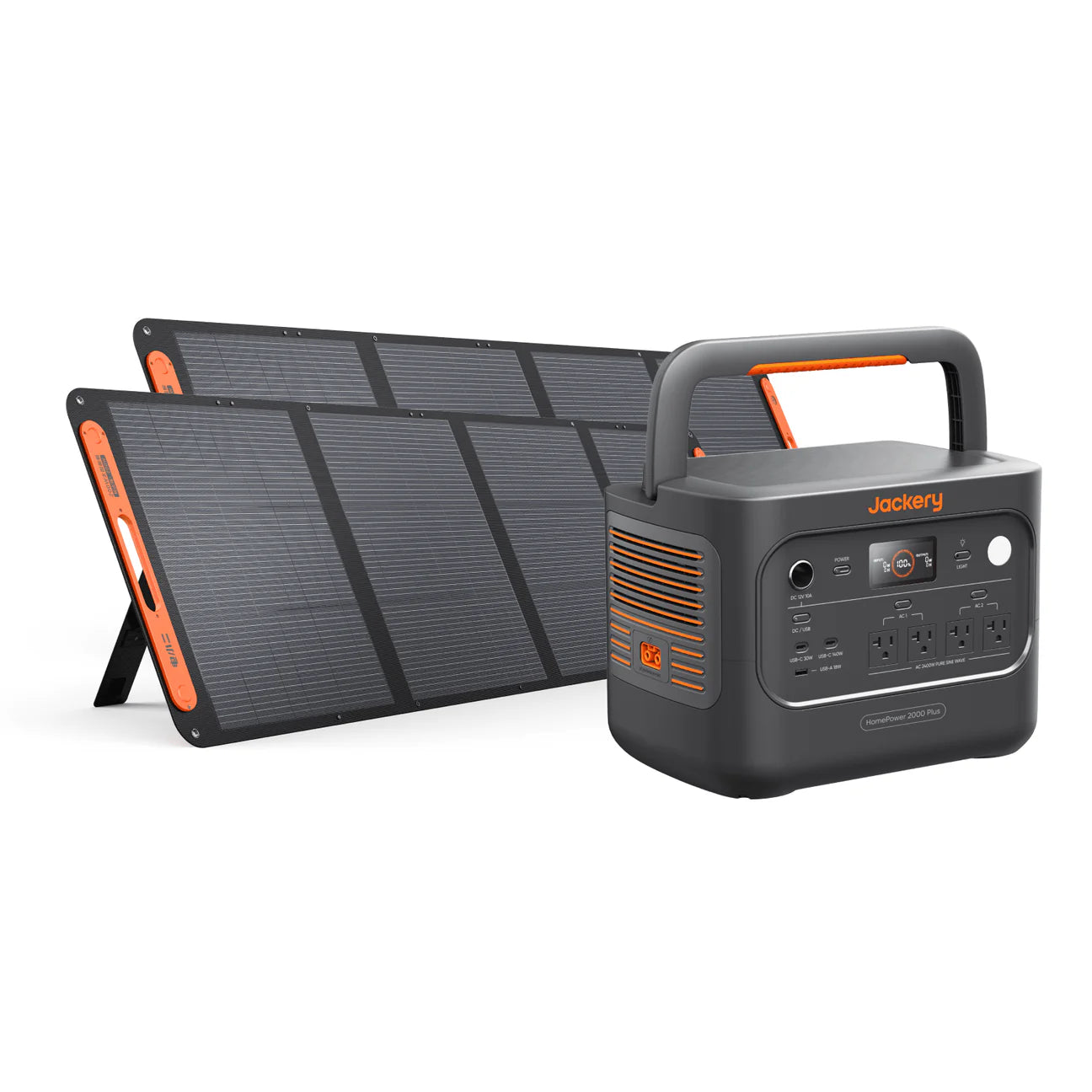 Jackery HomePower 2000 Plus v2 2048Wh Power Station with 2x 200W Solar Panel