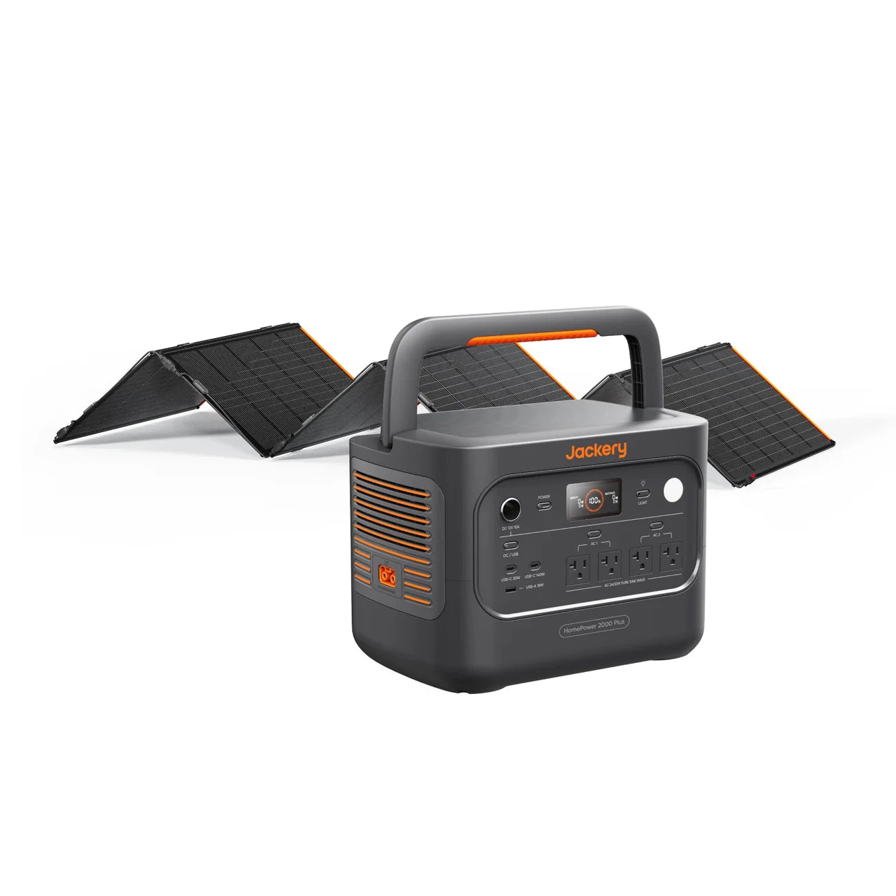 Jackery HomePower 2000 Plus v2 2048Wh Power Station with SolarSaga 500W Solar Panel