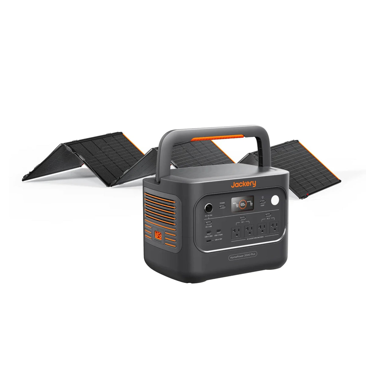 Jackery HomePower 2000 Plus v2 2048Wh Power Station with SolarSaga 500W Solar Panel