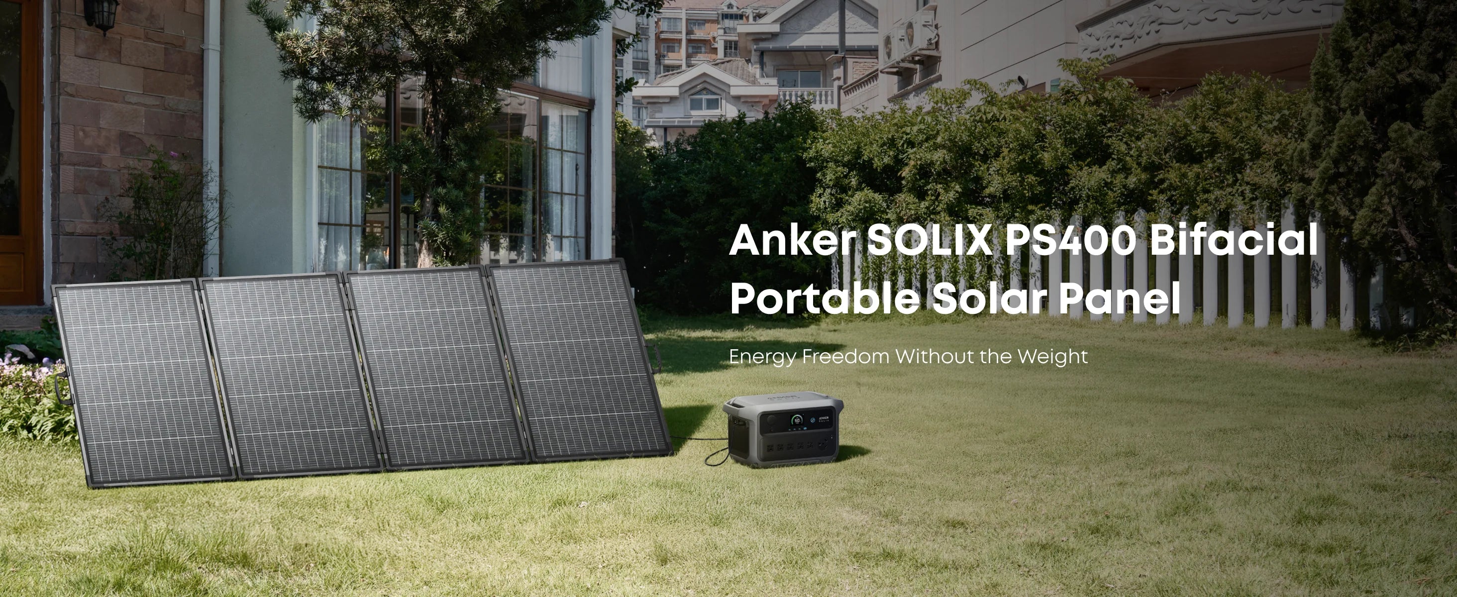 Anker SOLIX 400W Bifacial Solar Panel*2