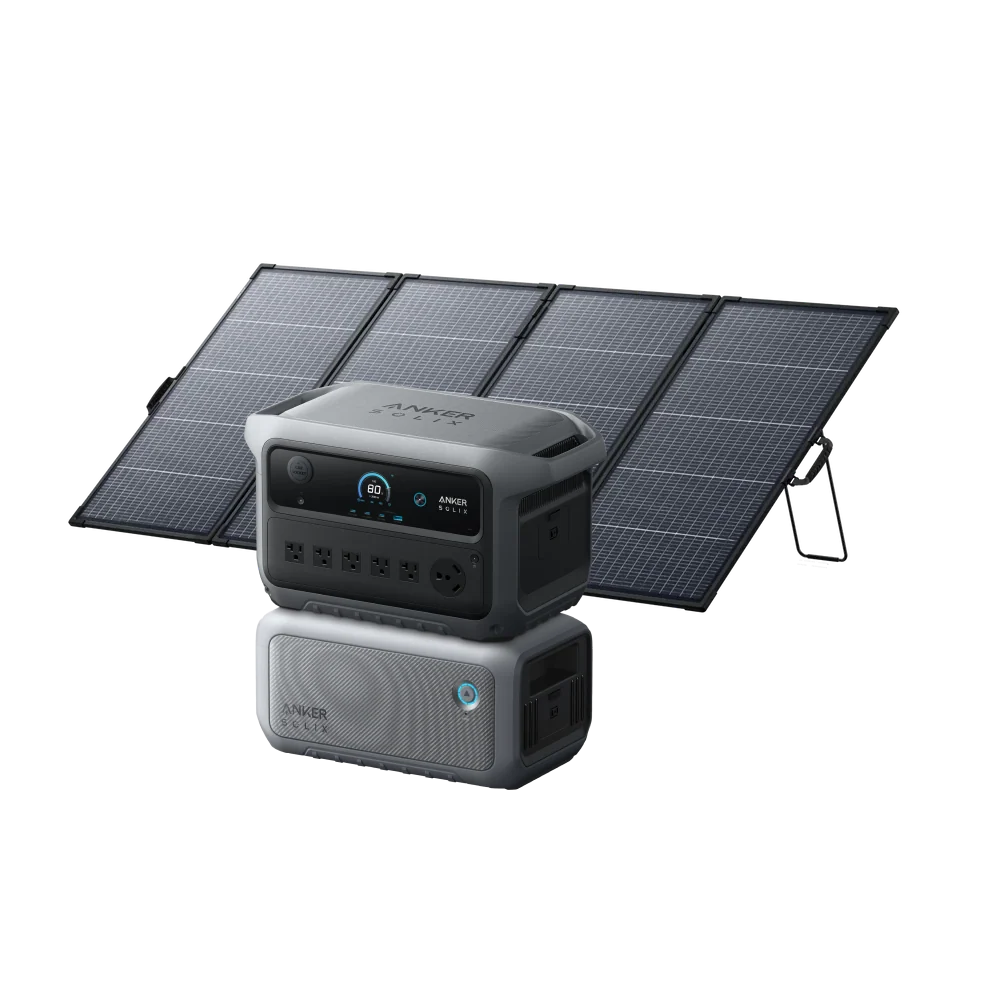 Anker SOLIX C2000 Gen 2 + Expansion Battery + 400W Bifacial Solar Panel
