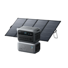 Anker SOLIX C2000 Gen 2 + Expansion Battery + 400W Bifacial Solar Panel