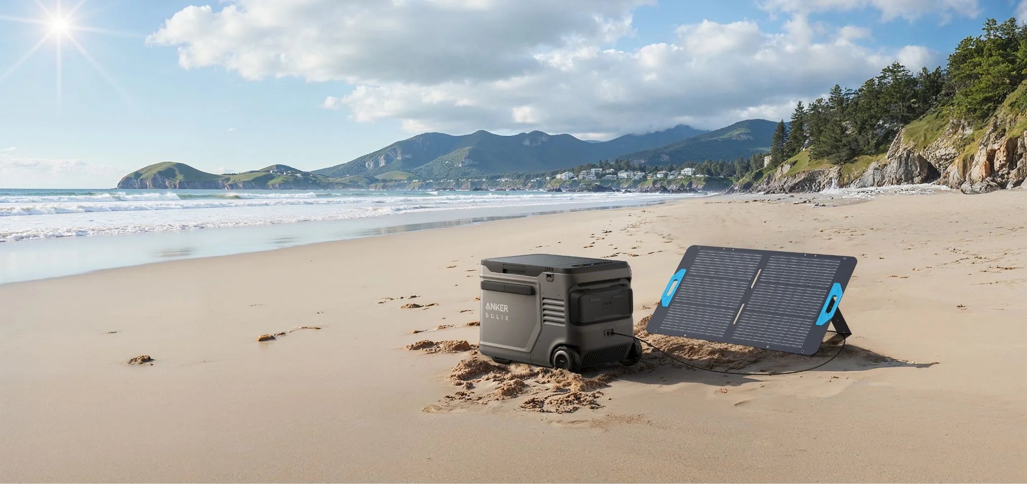 5x Anker SOLIX PS400 400W Solar Panels